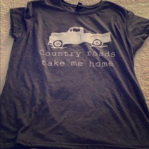 Graphic Tee Size Large fits more like a medium